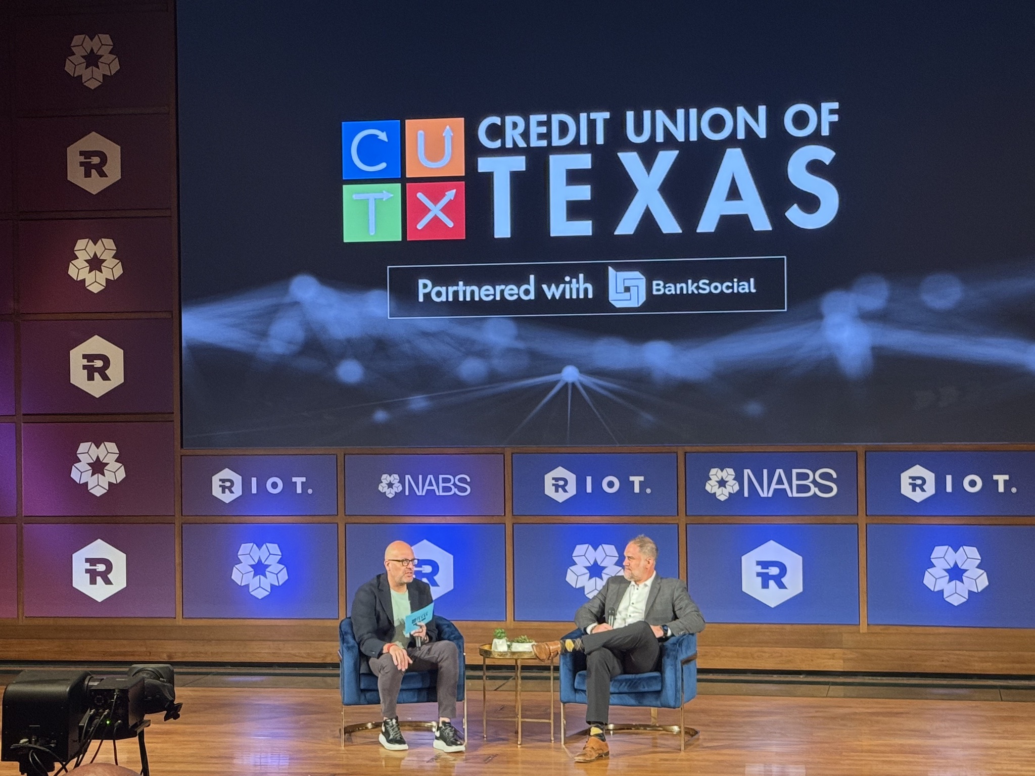 John Wingate in a fireside at Credit Union of Texas, partnered with BankSocial