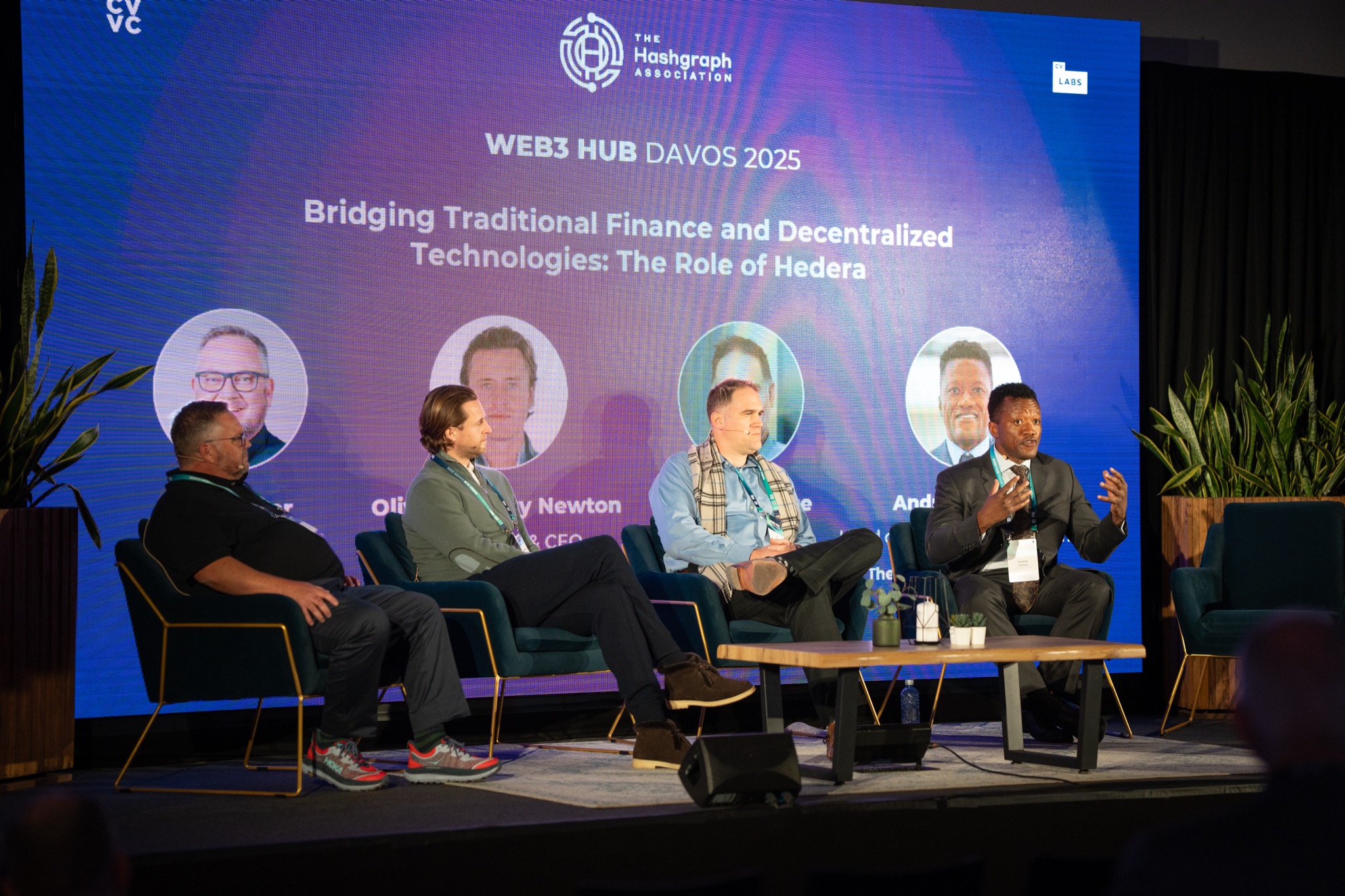 John Wingate on the Web3 Hub panel at Davos 2025