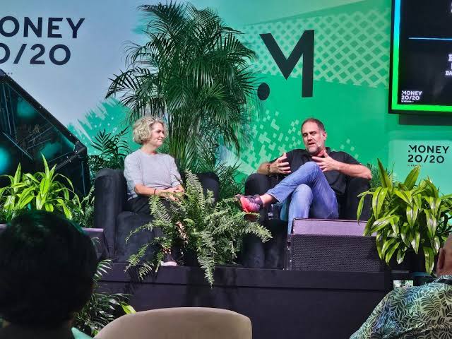 John Wingate on stage at Money20/20